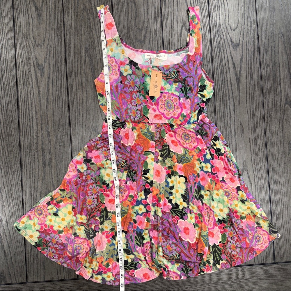 NWT Natural Life Opal Buttersoft Ballet Dress Size Small Floral A-Line Stretch - Picture 10 of 10